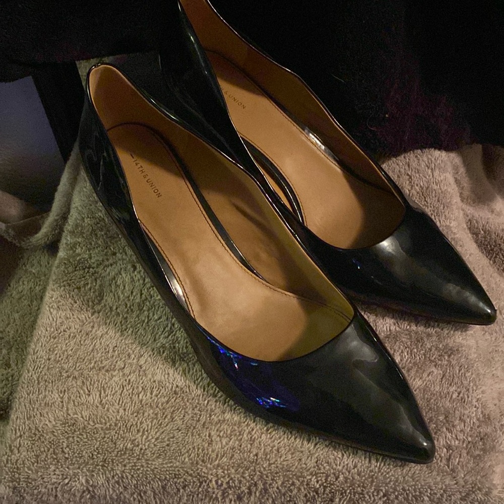 14th & Union Sz 13 Black Vinyl Heel